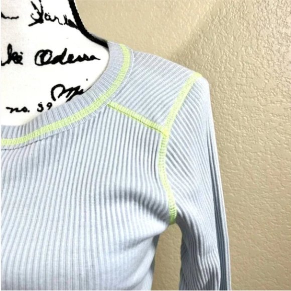 Wild Fable women top blue long sleeve crop top - Picture 3 of 9